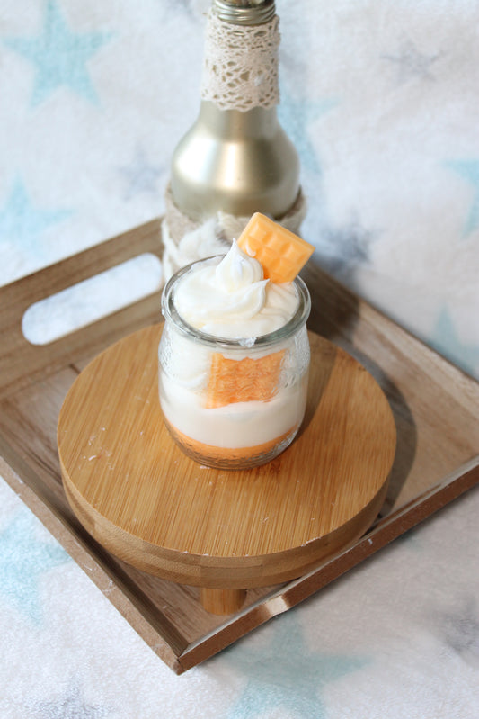 Bougie Chantilly gourmande Pêche petit format
